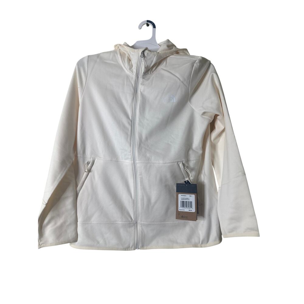 The North Face Canyonlands Hoodie Womens Fleece Gardenia White Heather Sz L 15